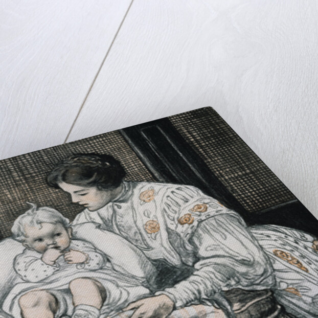 New Baby's Biography Book Illustration by Ruth Mary Hallock