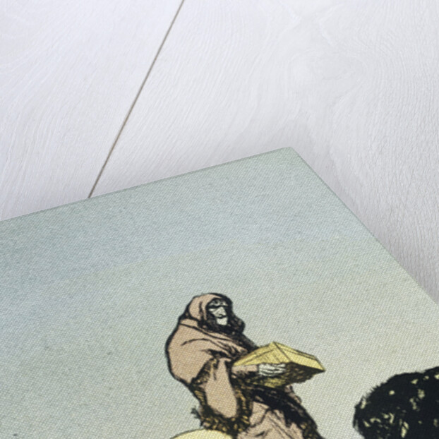 Illustration Depicting the Evil Queen in Disguise by Charles B. Falls