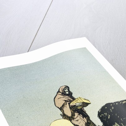 Illustration Depicting the Evil Queen in Disguise by Charles B. Falls