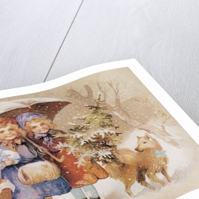 Merry Christmas German Postcard by Anonymous