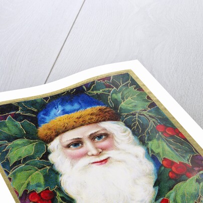 A Merry Christmas Postcard Depicting Santa Claus by Anonymous