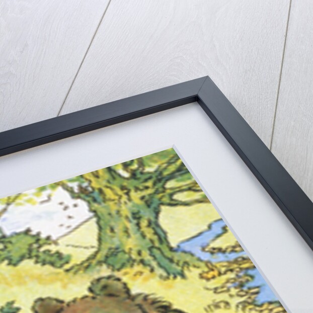 Illustration Depicting Three Picnicking Bears by Rosa C. Petherick