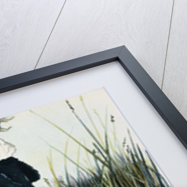 Illustration Depicting Two People Threatened by an Alligator by Luther Daniels Bradley