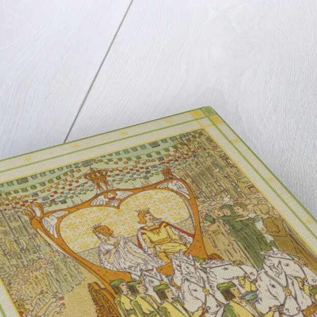 Book Illustration Depicting the Wedding Procession of Snowdrop and the Prince by W.C. Drupsteen