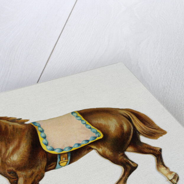 Illustration Depicting a Brown Pony by Anonymous