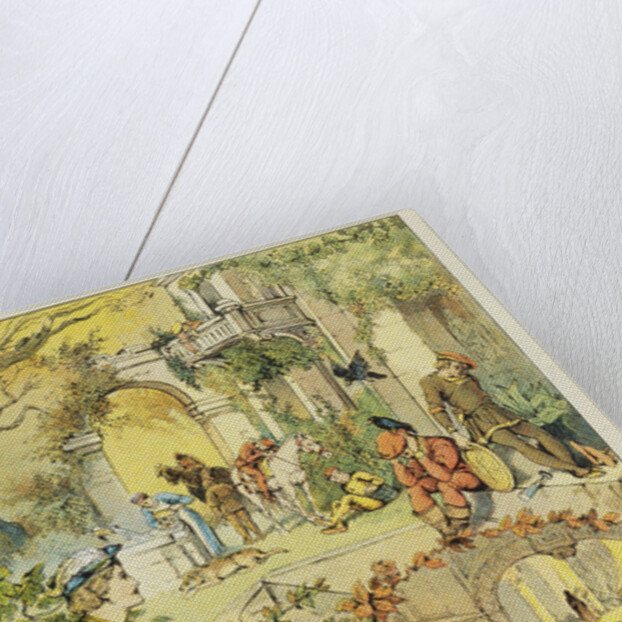 Book Illustration Depicting Prince Phillip Discovering the Sleeping Castle by Anonymous