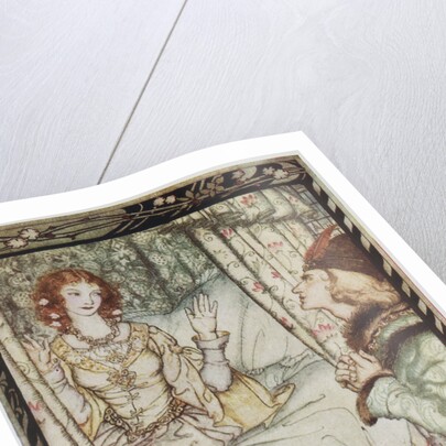 Illustration Depicting Prince Philip Waking Sleeping Beauty by Arthur Rackham