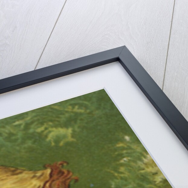 Book Illustration of Kneeling Girl by M. Ellen Edwards