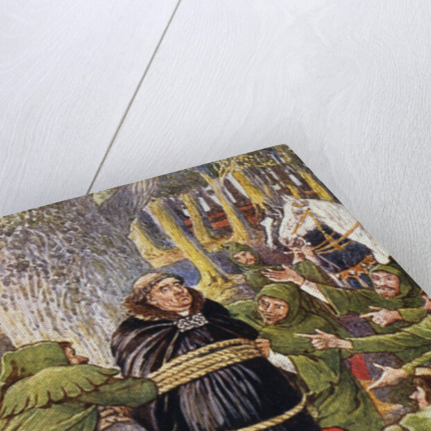 The Abbot of Saint Maries Taken by Robin Hood Book Illustration by Walter Crane