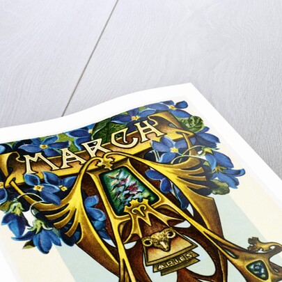 March - Aries Postcard by Aenz