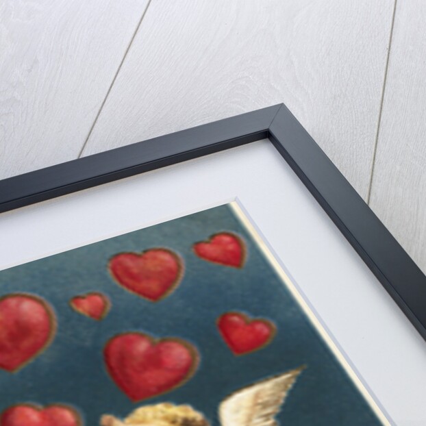 To My Valentine Postcard with Flying Cupids by Anonymous