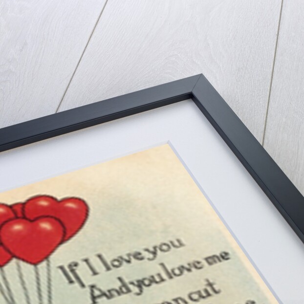If I Love You Valentine Postcard by Richard Felton Outcault