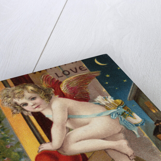 With My Love Valentine Postcard by Anonymous
