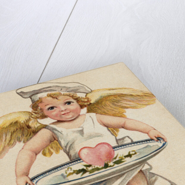 Cupid the Cook Postcard by Anonymous