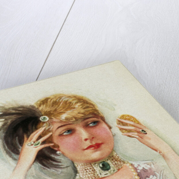 Postcard of a Young Woman by Lotte Usabal