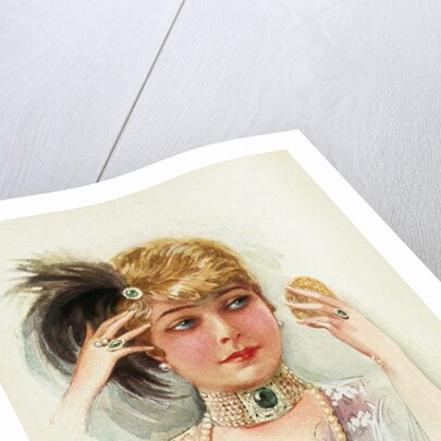 Postcard of a Young Woman by Lotte Usabal