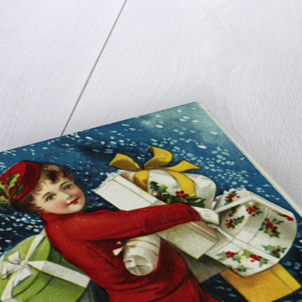 A Joyous Christmas. A Wish of Kindly Meaning and Greeting from a Friend Postcard by Ellen H. Clapsaddle