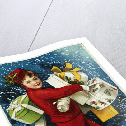 A Joyous Christmas. A Wish of Kindly Meaning and Greeting from a Friend Postcard by Ellen H. Clapsaddle