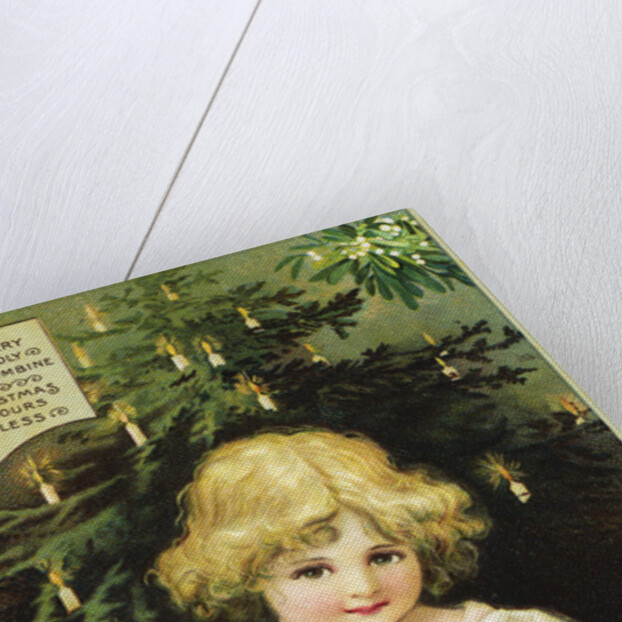 Christmas Greetings: May Every Goodly Gift Combine Your Christmas Hours to Bless Postcard by Anonymous