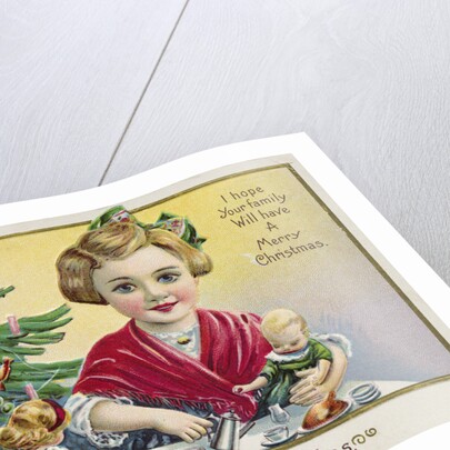 Loving Christmas Wishes: I Hope Your Family Will Have a Merry Christmas Postcard by Anonymous