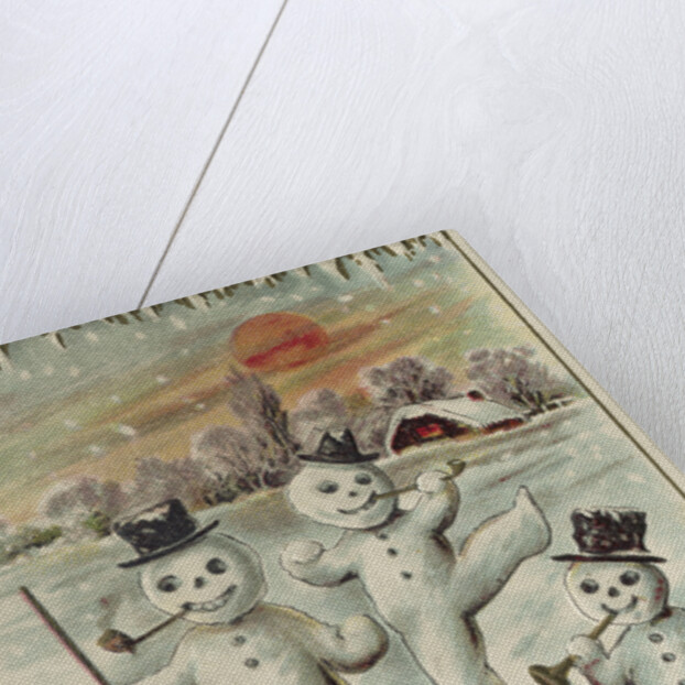 A Very Jolly Christmas Postcard by Anonymous