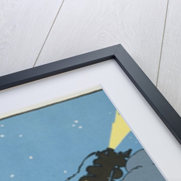 Illustration of a Train on a Cloud by Gertrude Kay