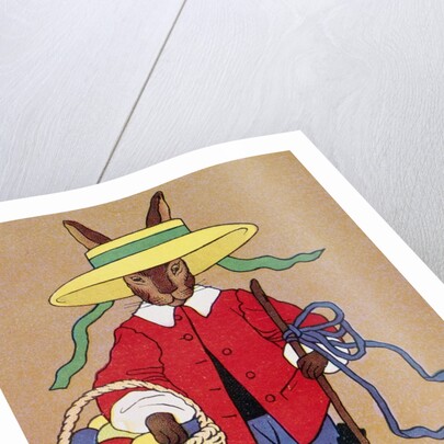 Italian Book Illustration of the Easter Rabbit by Anonymous