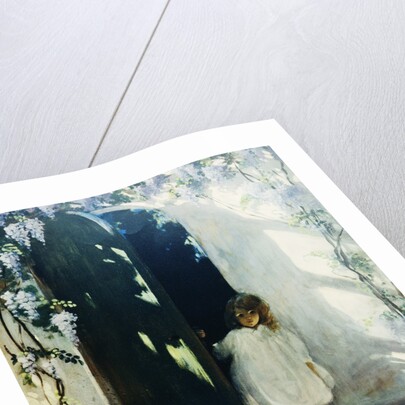 Poster of a Young Girl in a Doorway by Jessie Willcox Smith