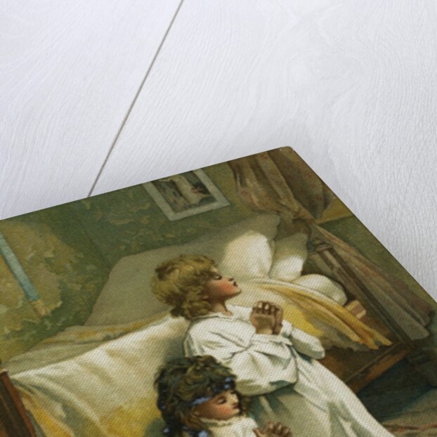 Book Illustration of Children Praying by Lizzie Lawson