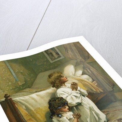 Book Illustration of Children Praying by Lizzie Lawson