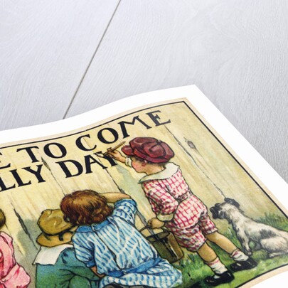 Be Sure to Come on Rally Day Postcard by Clara M. Burd