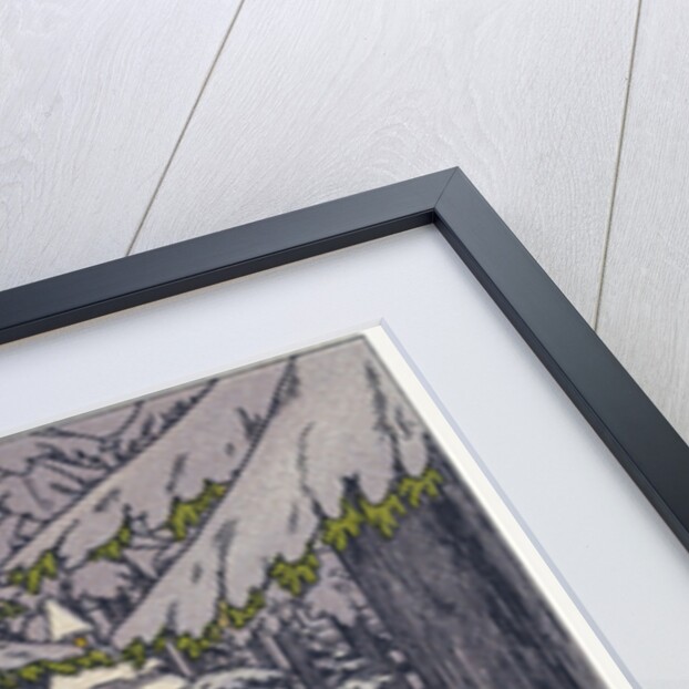 Postcard of a Snowy Christmas Scene by Pauli Ebner