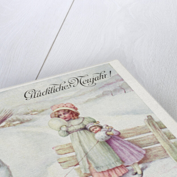 Gluckliches Neujahr! Postcard by Anonymous