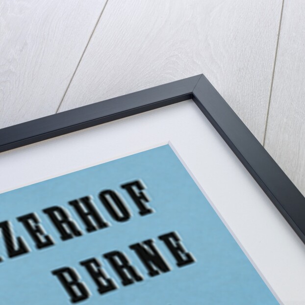Schweizerhof Berne, Switzerland Luggage Label by Anonymous