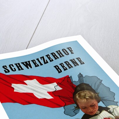 Schweizerhof Berne, Switzerland Luggage Label by Anonymous
