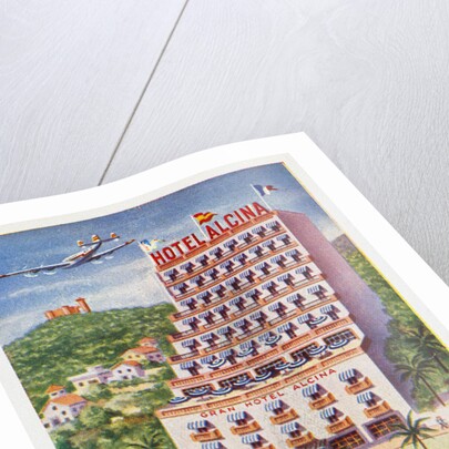Hotel Alcina, Palma de Mallorca, Espana Luggage Label by Anonymous