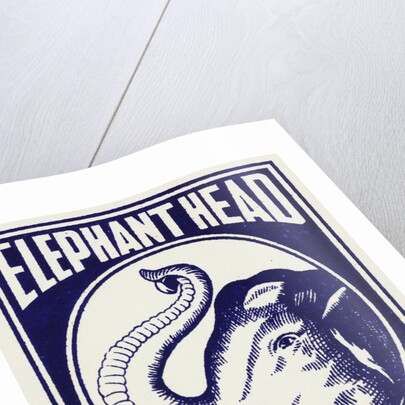 Elephant Head Matchbox Labels by Anonymous