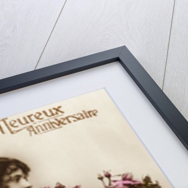 Heureux Anniversaire Postcard by Anonymous