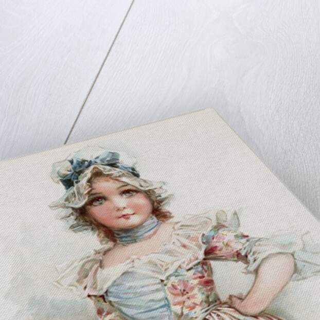 Girl in Blue Dress by Frances Brundage