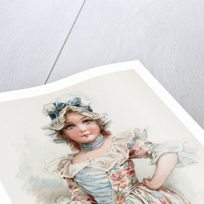 Girl in Blue Dress by Frances Brundage