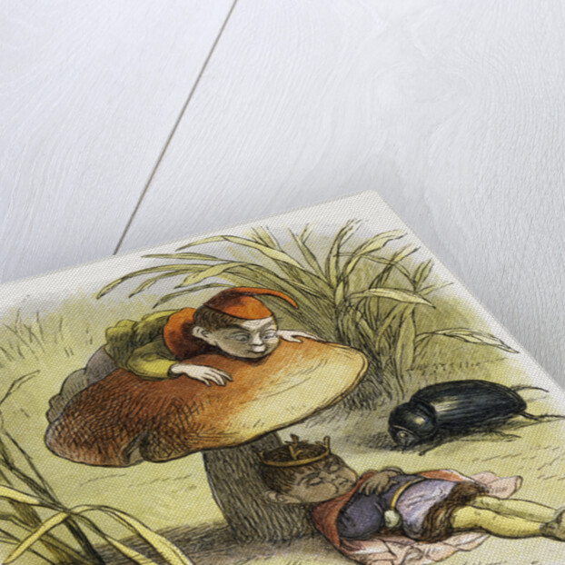 The Elf-King Asleep Illustration by Richard Doyle