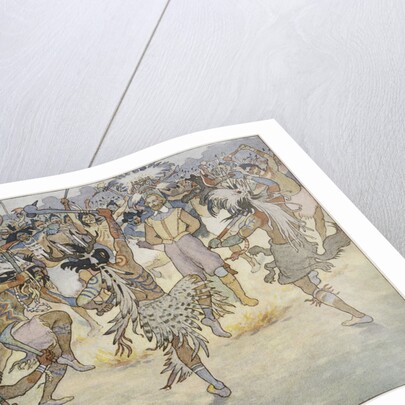 Illustration of Captain John Smith in Captivity by E. Boyd Smith