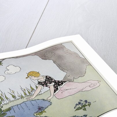 Illustration of a Princess and a Frog by Margaret Evans Price