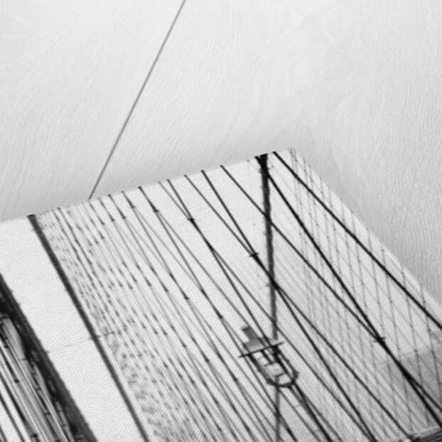 Brooklyn Bridge on Rainy Day by Anonymous