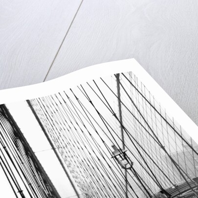 Brooklyn Bridge on Rainy Day by Anonymous