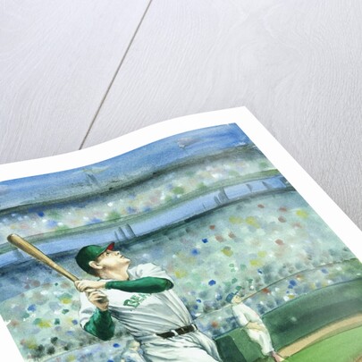 A Baseball Player at Bat from Frank and Ernest Play Ball by Alexandra Day