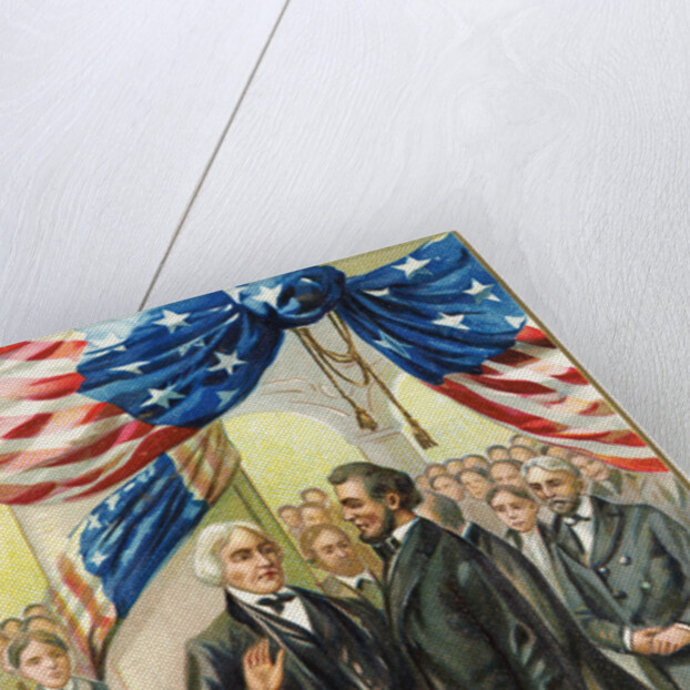 Inauguration of Abraham Lincoln Postcard by Anonymous