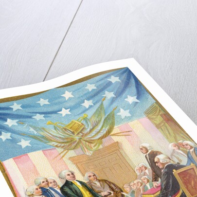 Signing of the Declaration of Independence Postcard by Anonymous