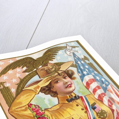 A Daughter of the Regiment Postcard with Woman by Anonymous