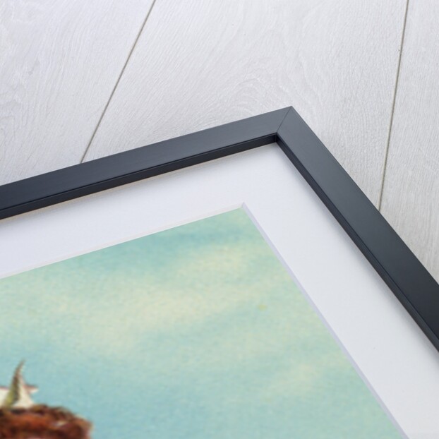 Postcard of a Well-Dressed Woman Playing Tennis by Anonymous